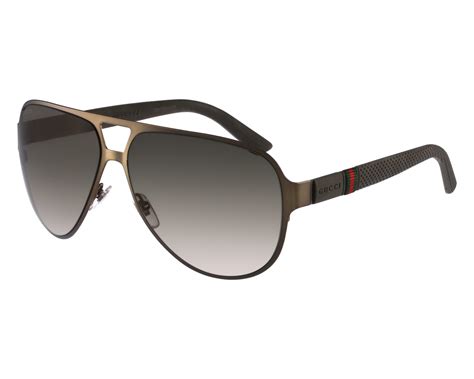 gucci gg 2252 s brushed brown brown gradient 